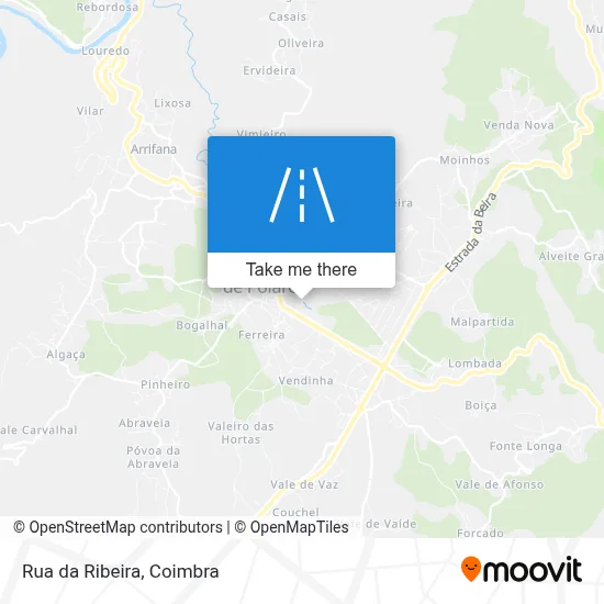 Rua da Ribeira map