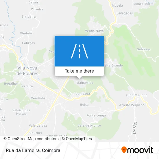 Rua da Lameira map