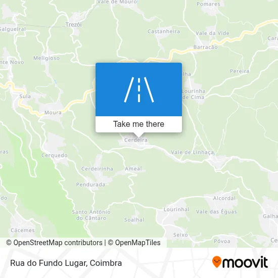 Rua do Fundo Lugar map