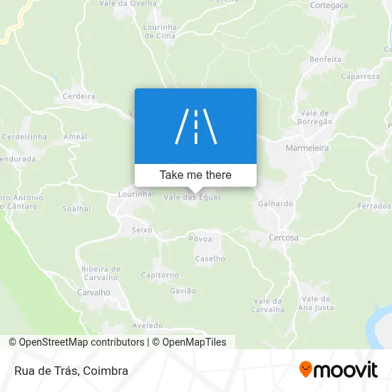 Rua de Trás map