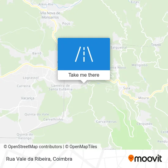 Rua Vale da Ribeira map