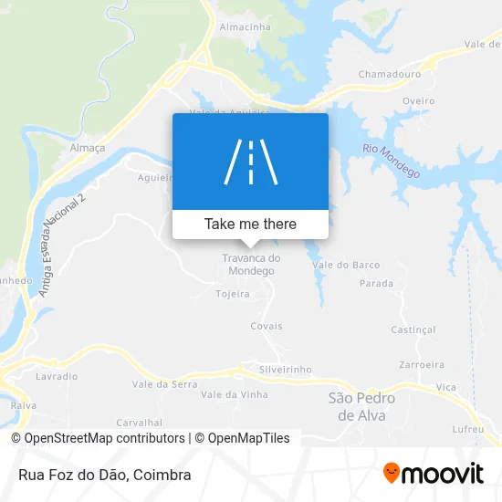 Rua Foz do Dão map
