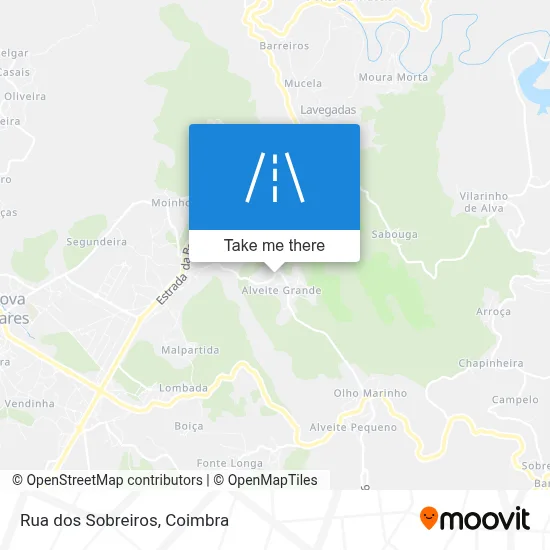 Rua dos Sobreiros map