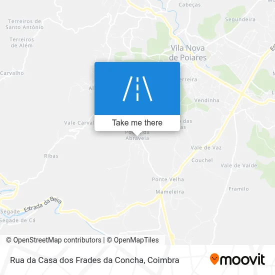 Rua da Casa dos Frades da Concha map