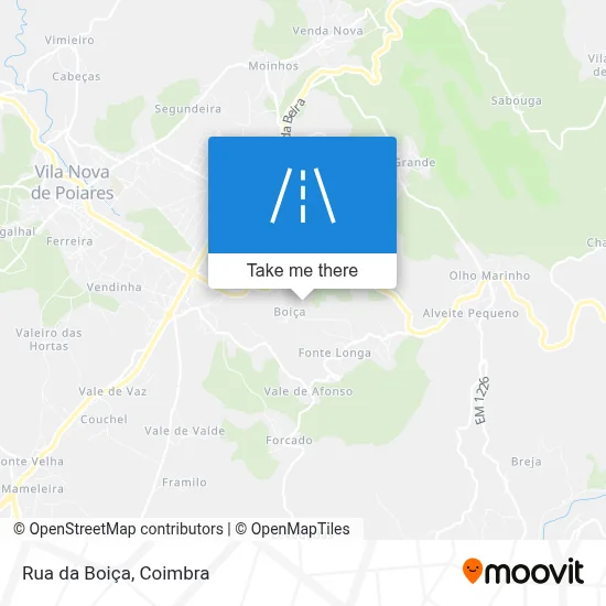 Rua da Boiça map