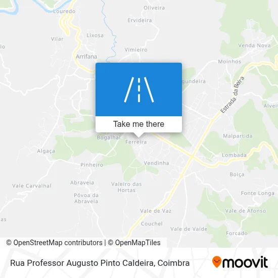 Rua Professor Augusto Pinto Caldeira map
