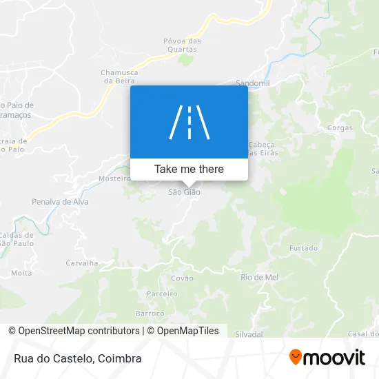 Rua do Castelo map