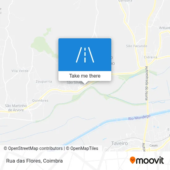 Rua das Flores map