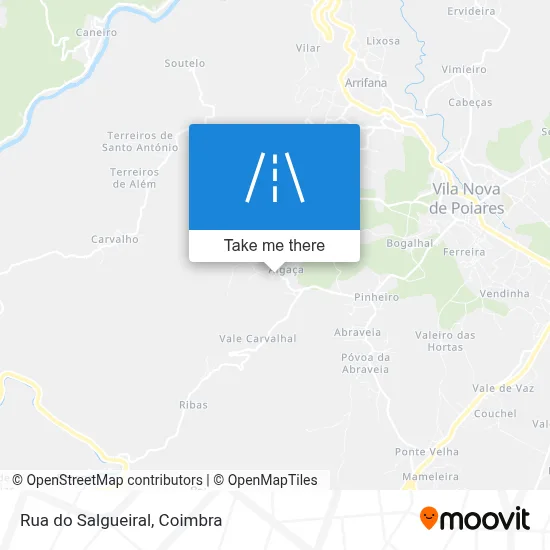 Rua do Salgueiral map