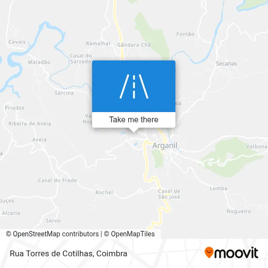 Rua Torres de Cotilhas map
