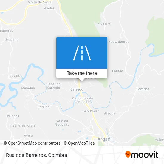 Rua dos Barreiros map