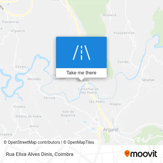 Rua Elisa Alves Dinis map