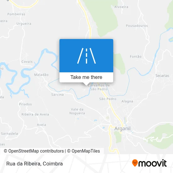 Rua da Ribeira map