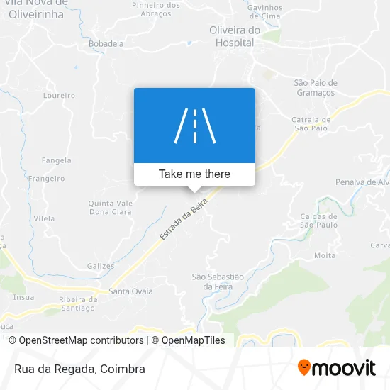 Rua da Regada map
