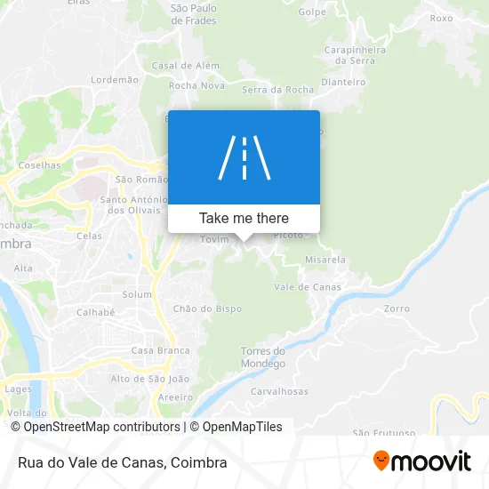 Rua do Vale de Canas map
