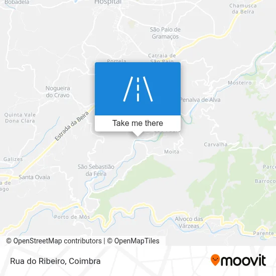 Rua do Ribeiro map