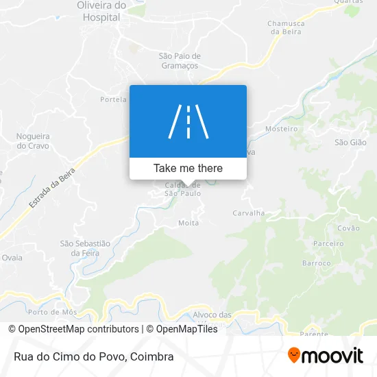 Rua do Cimo do Povo map