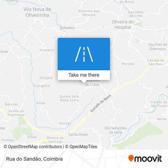 Rua do Sandão map