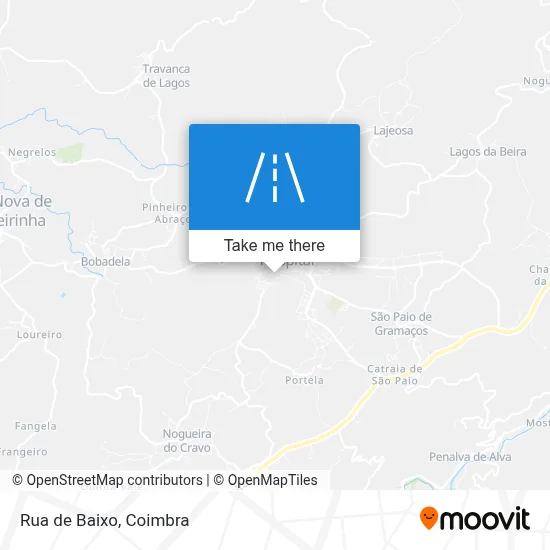 Rua de Baixo map
