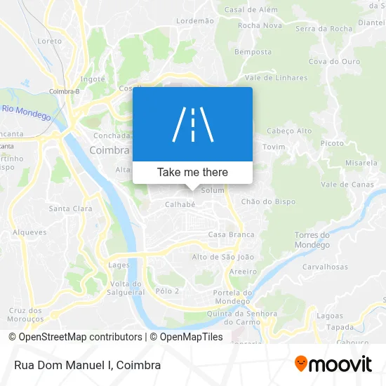 Rua Dom Manuel I map
