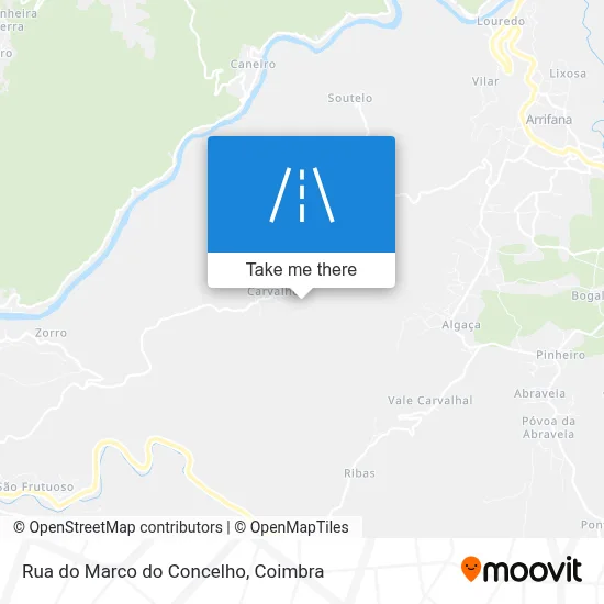 Rua do Marco do Concelho map