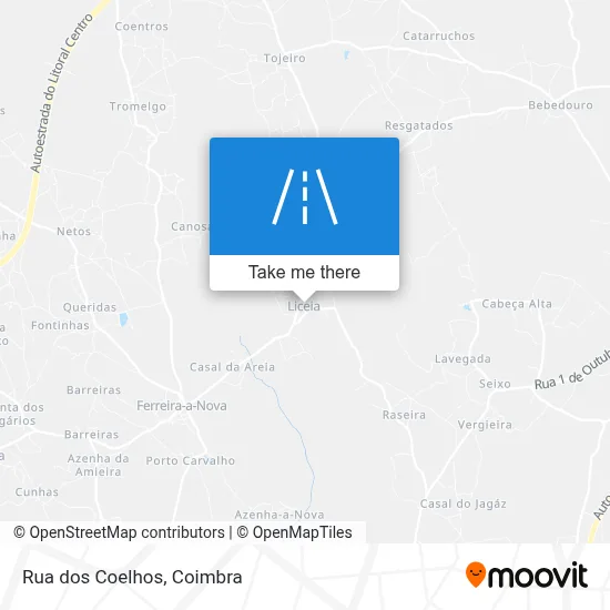 Rua dos Coelhos map