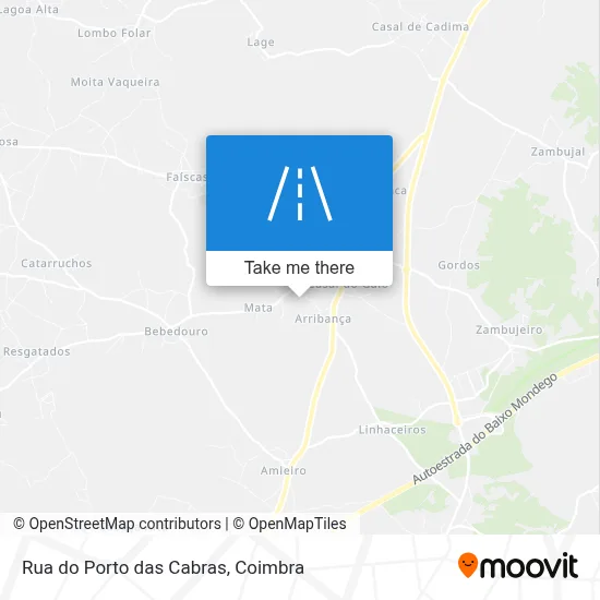 Rua do Porto das Cabras map