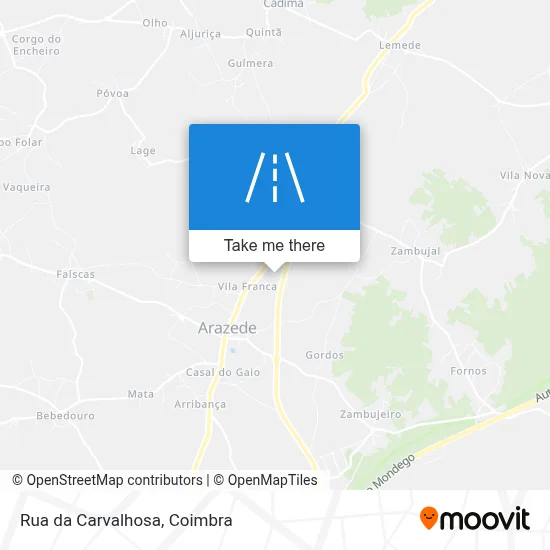 Rua da Carvalhosa map