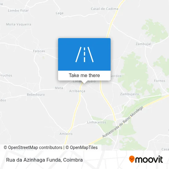 Rua da Azinhaga Funda map