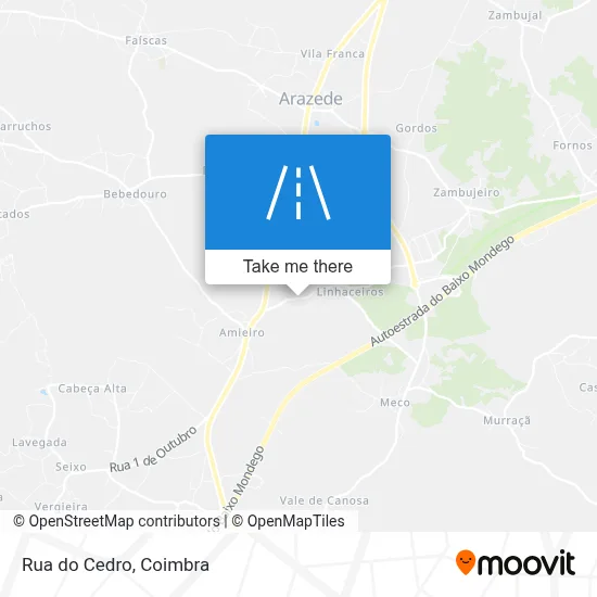 Rua do Cedro map