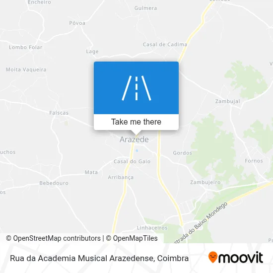 Rua da Academia Musical Arazedense map