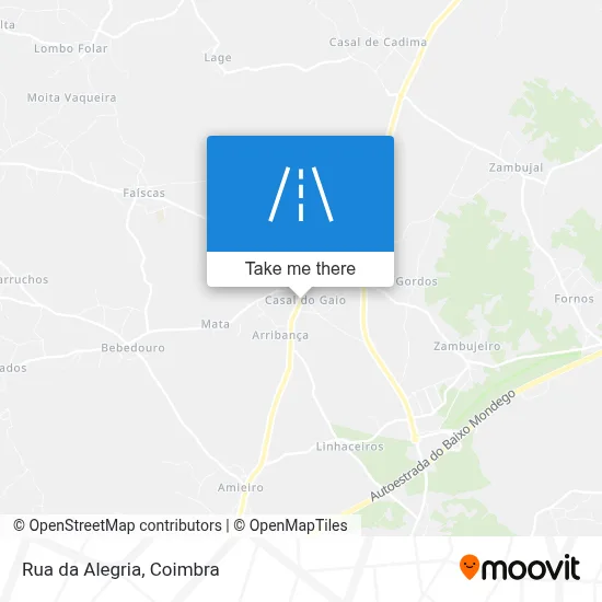 Rua da Alegria map