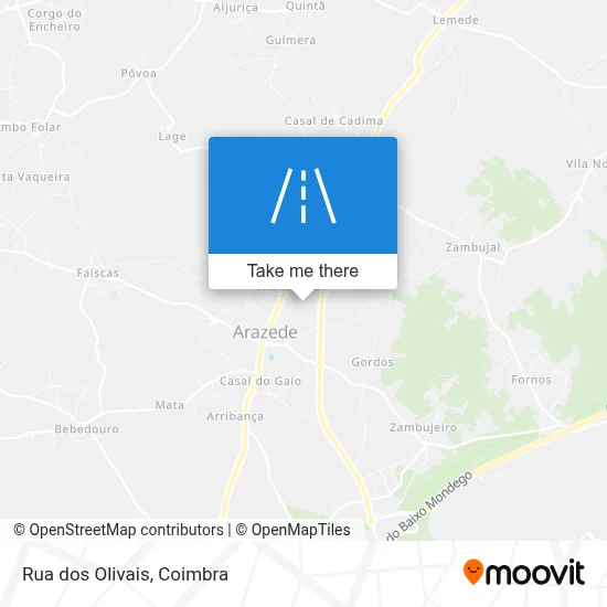 Rua dos Olivais map
