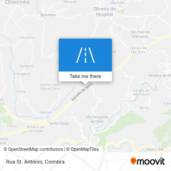 Rua St. António map