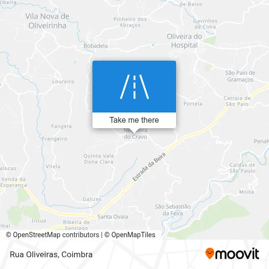 Rua Oliveiras map