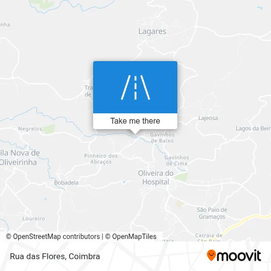 Rua das Flores map