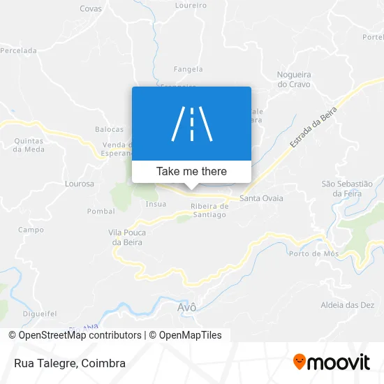 Rua Talegre map
