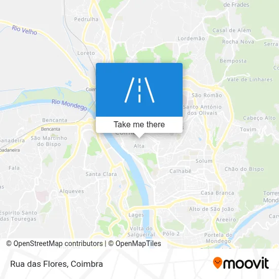 Rua das Flores map