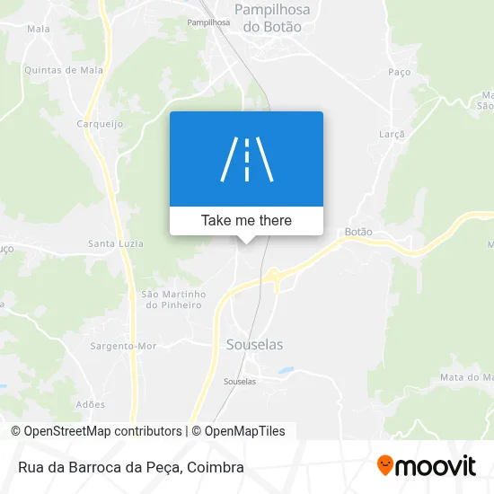 Rua da Barroca da Peça map