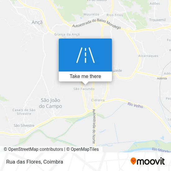 Rua das Flores map