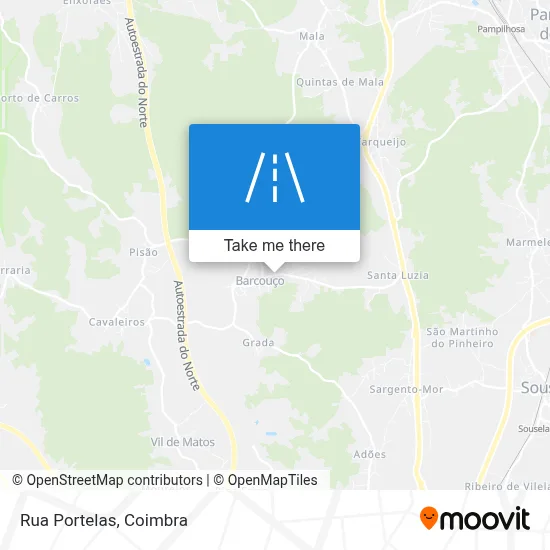 Rua Portelas map