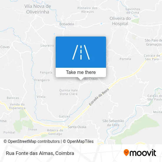 Rua Fonte das Almas map