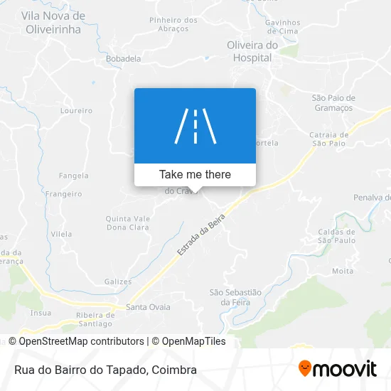 Rua do Bairro do Tapado map