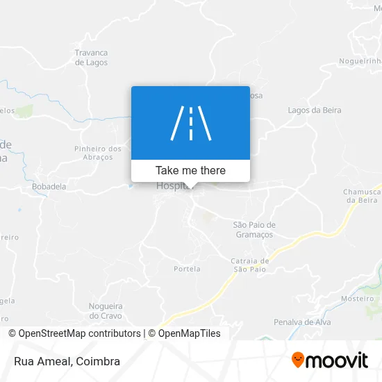 Rua Ameal map