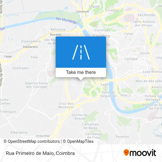 Rua Primeiro de Maio map