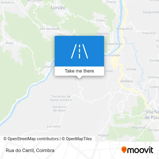 Rua do Carril map