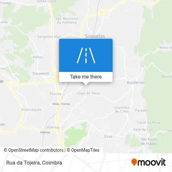 Rua da Tojeira map
