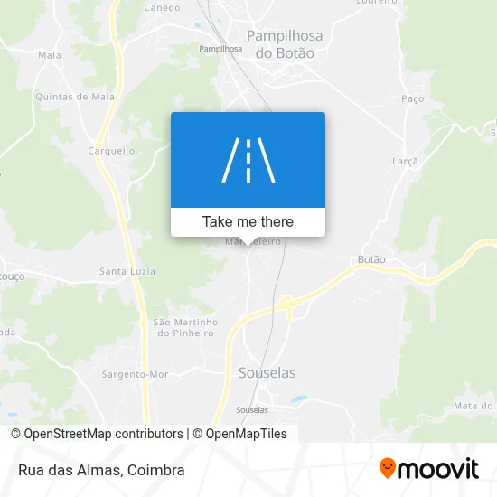 Rua das Almas map