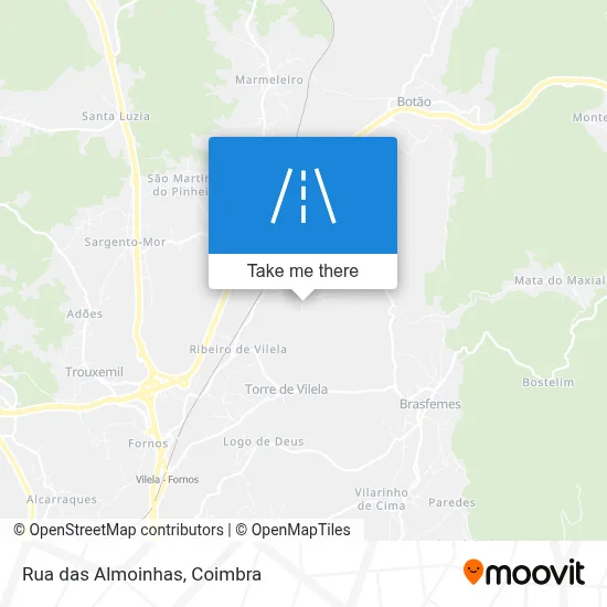 Rua das Almoinhas map