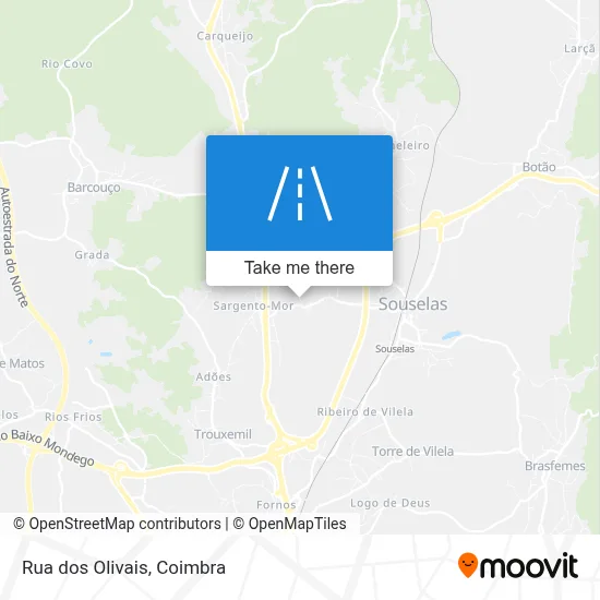 Rua dos Olivais map